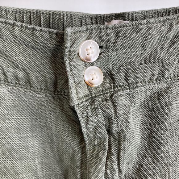 Joie Women's High Rise Linen Shorts Size 12 Loose Flowy Preppy Summer Weekends - Picture 3 of 9